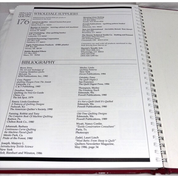 Heirloom Machine Quilting   Book   By    Harriet Hargrave Signed - Picture 7 of 8